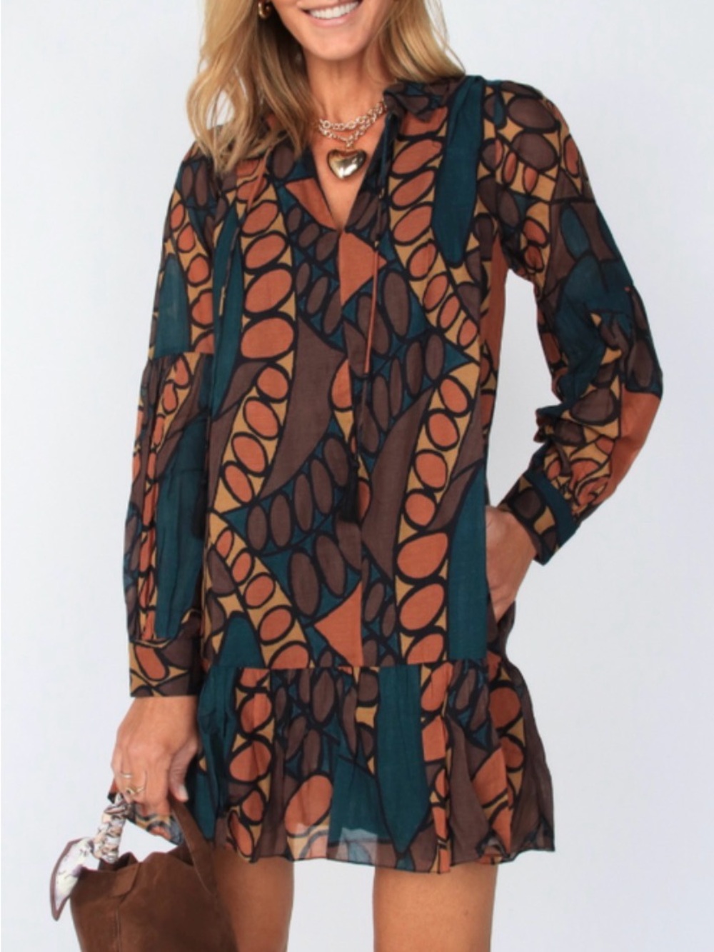 NWT Cleobella Alani Mine Dress in Dark Saguaro Size Large